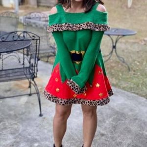 Christmas sweater dress